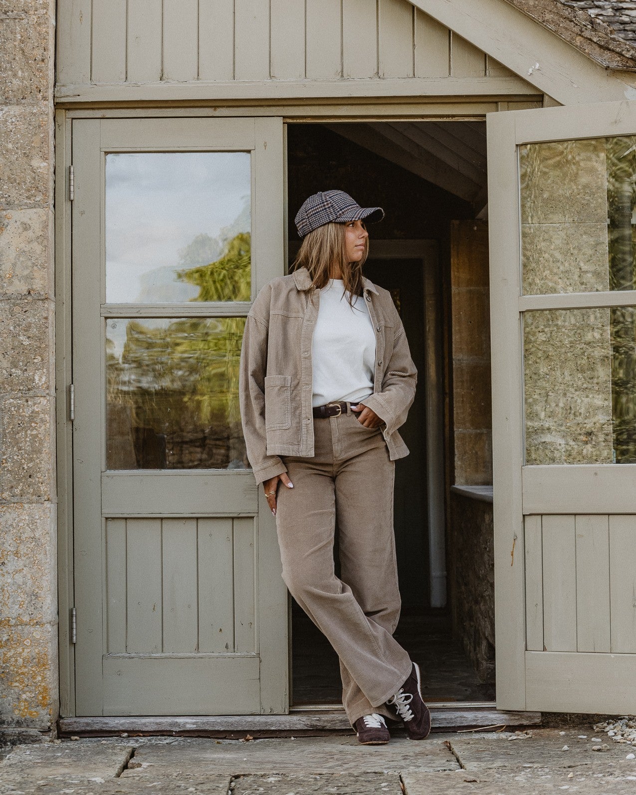 VMTESSA Cord Trousers - Silver Mink